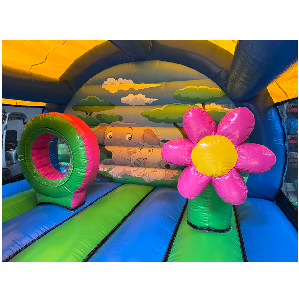 Dmuchany zamek Arch Midi 3D Słoń z przeszkodami