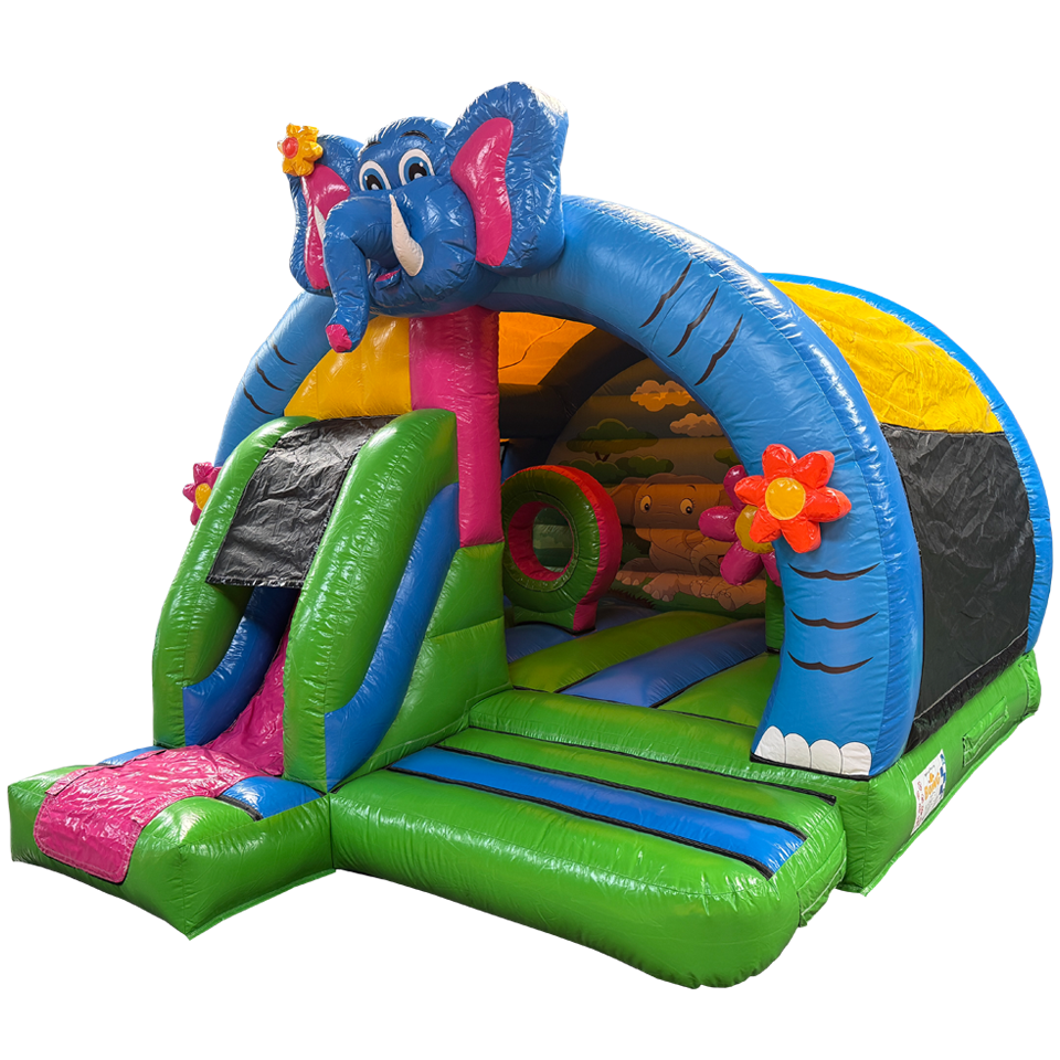 Arch Midi 3D Elephant Inflatable with Obstacles