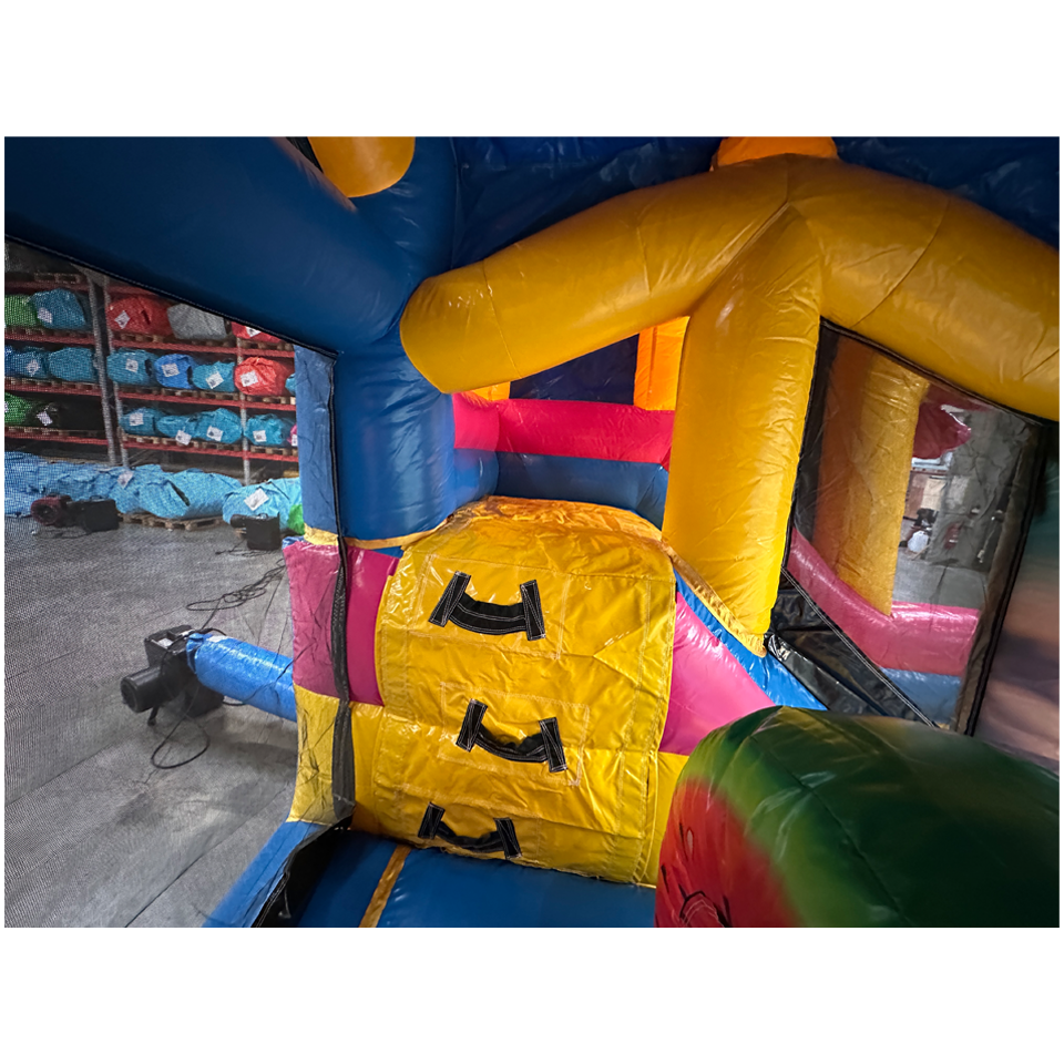 Bouncy Castle with 2 Slides 3D Flamingo