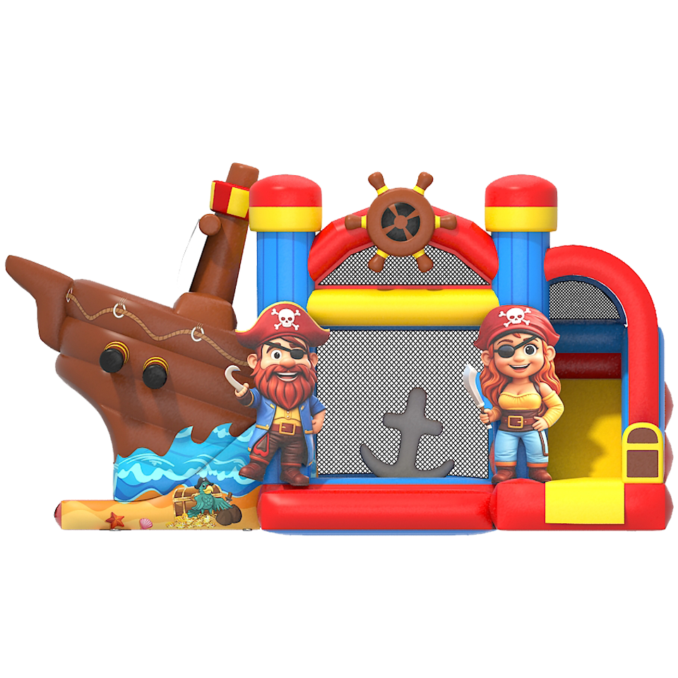 Bouncy Castle with 2 Slides 3D Farm