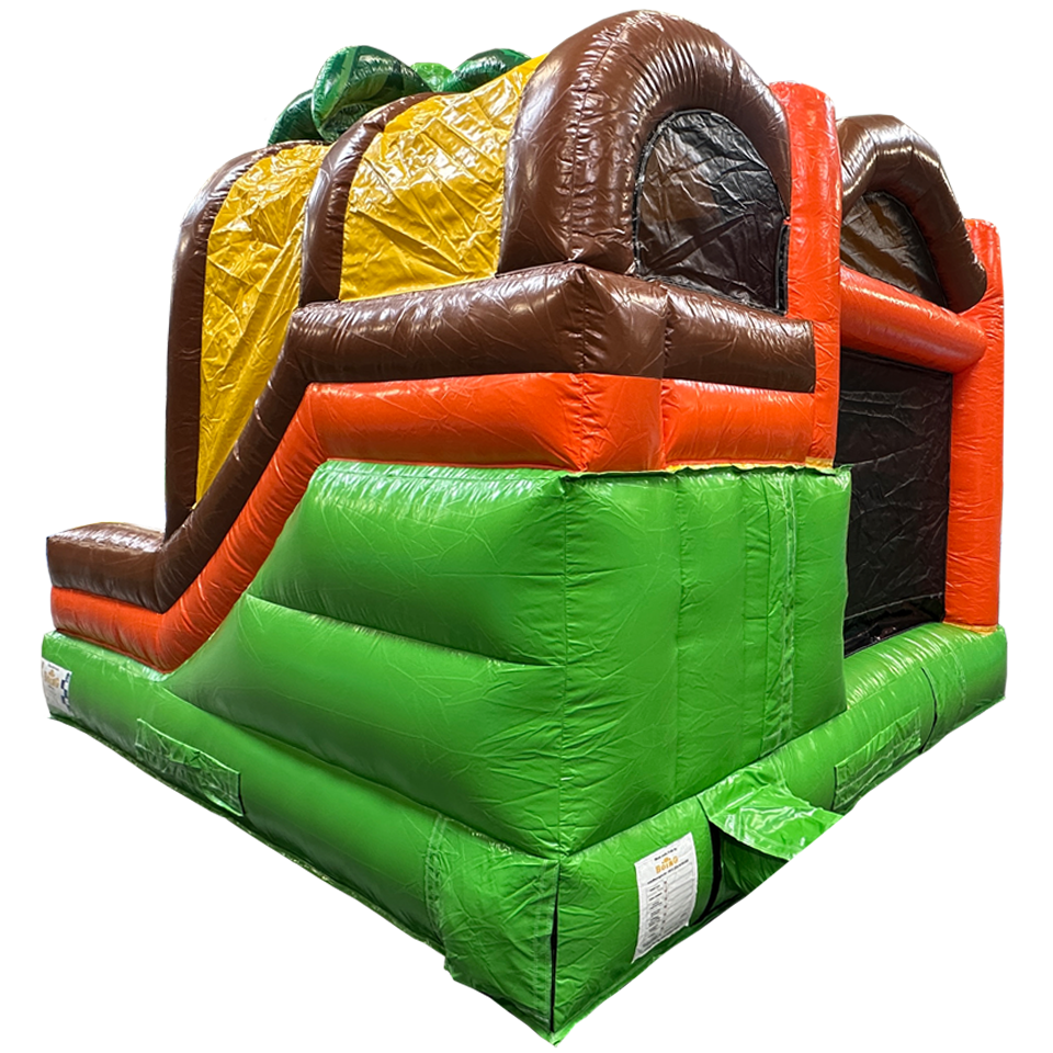 Bouncy Castle with 2 Slides 3D Safari