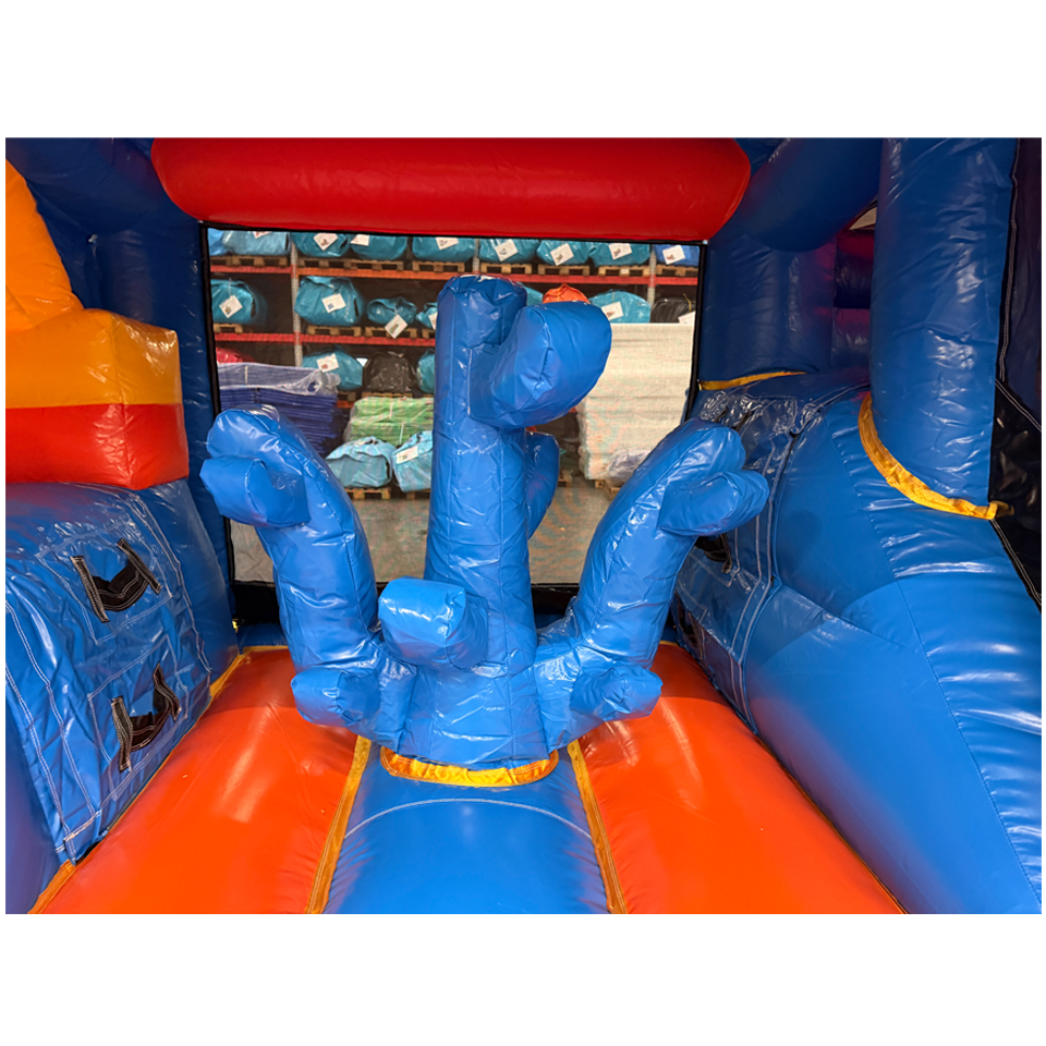 Bouncy Castle with 2 Slides 3D Sea