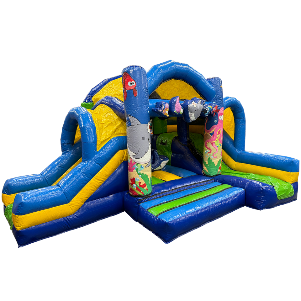 Inflatable with 2 Slides Sea