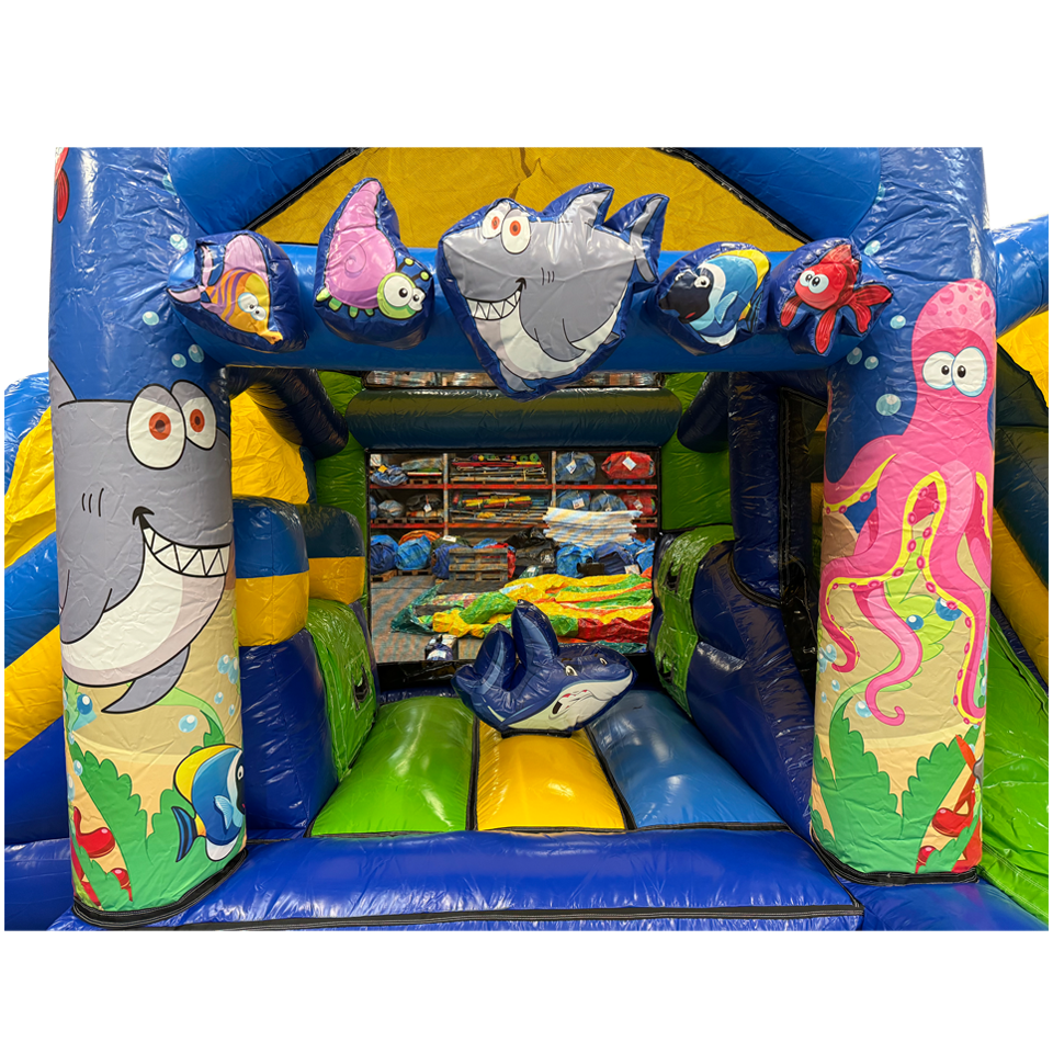 Inflatable with 2 Slides Sea