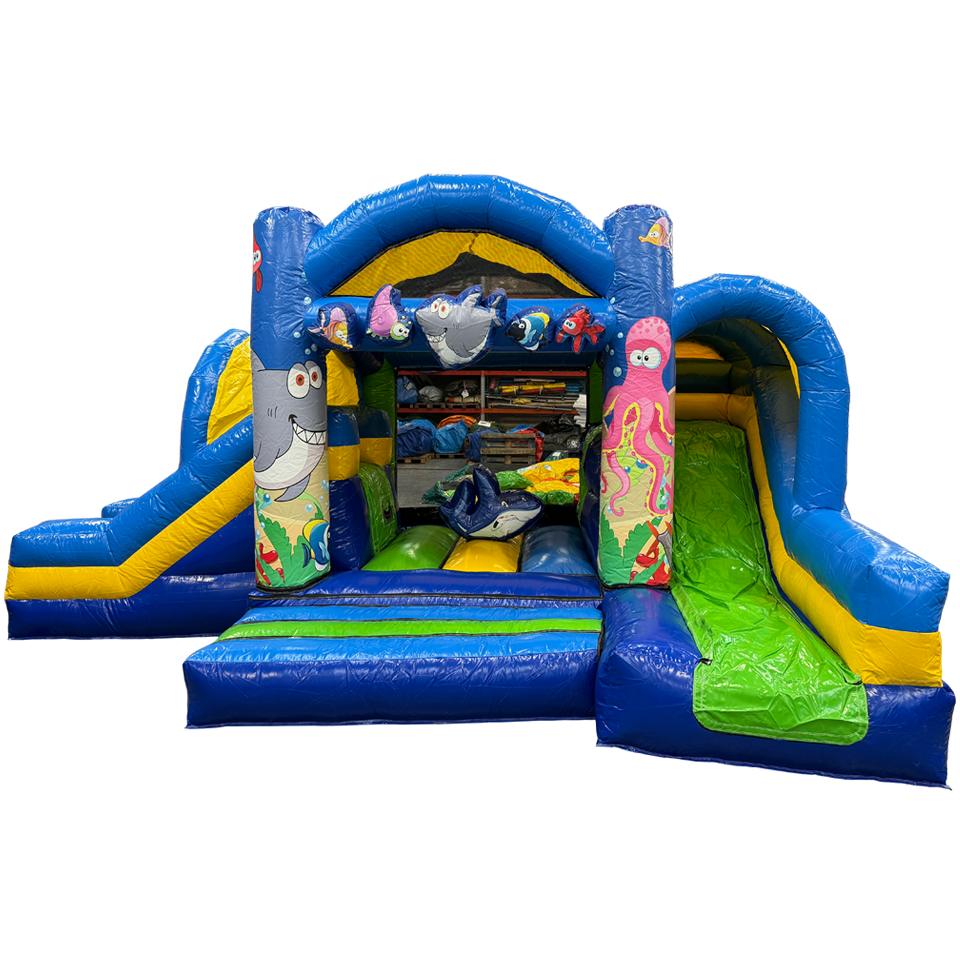 Inflatable with 2 Slides Sea