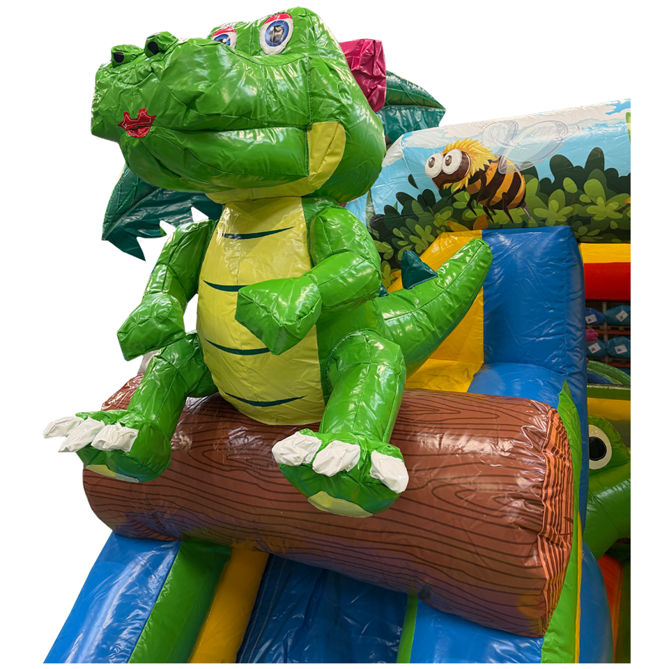 Combo Midi 2 Slides Crocodile Inflatable
