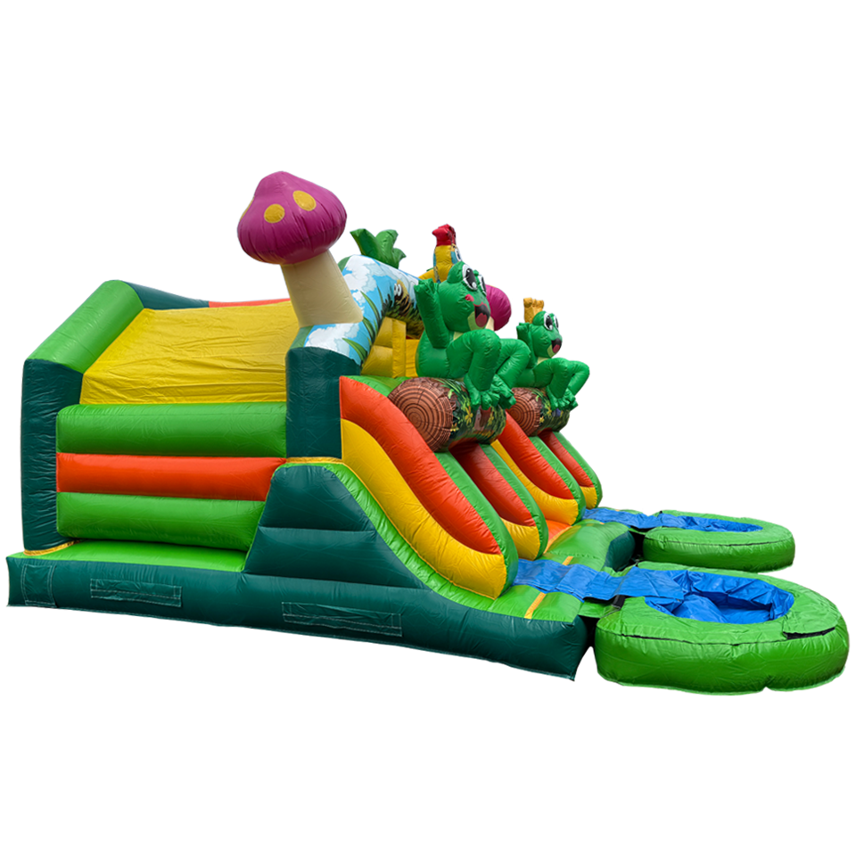 Combo Midi 2 Slides Frog Inflatable