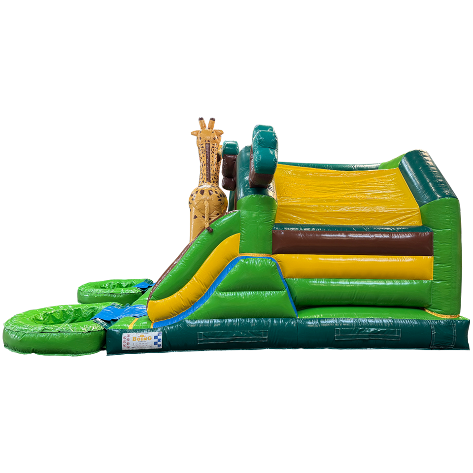 Combo Midi 2 Slides Giraffe Inflatable