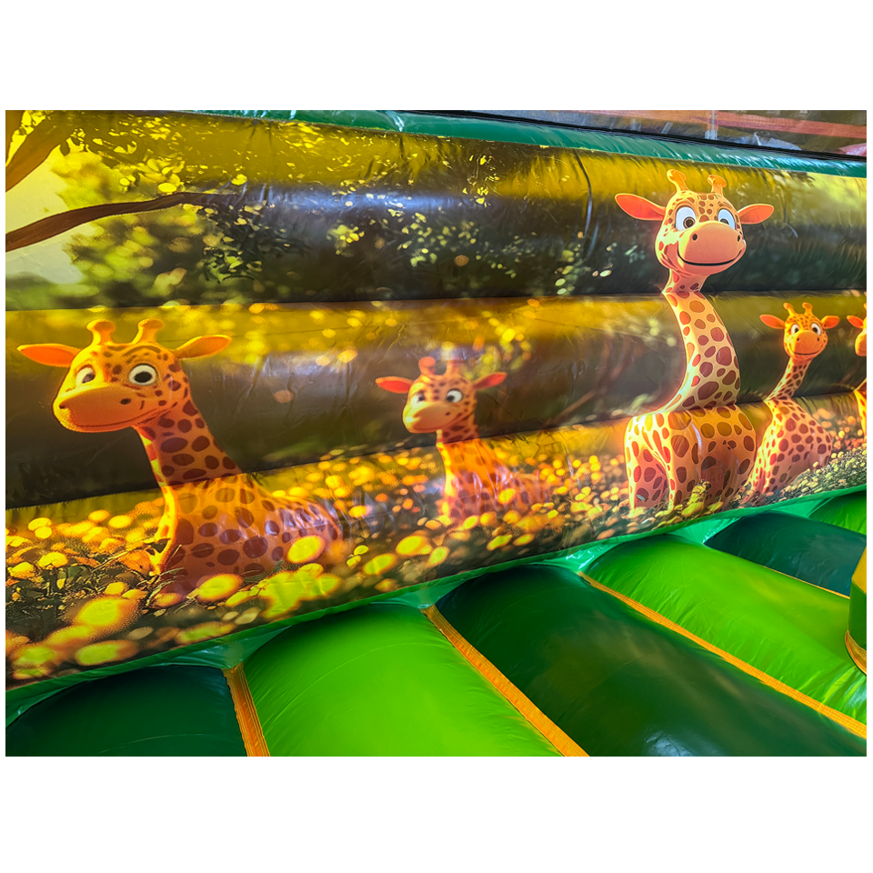 Combo Midi 2 Slides Giraffe Inflatable