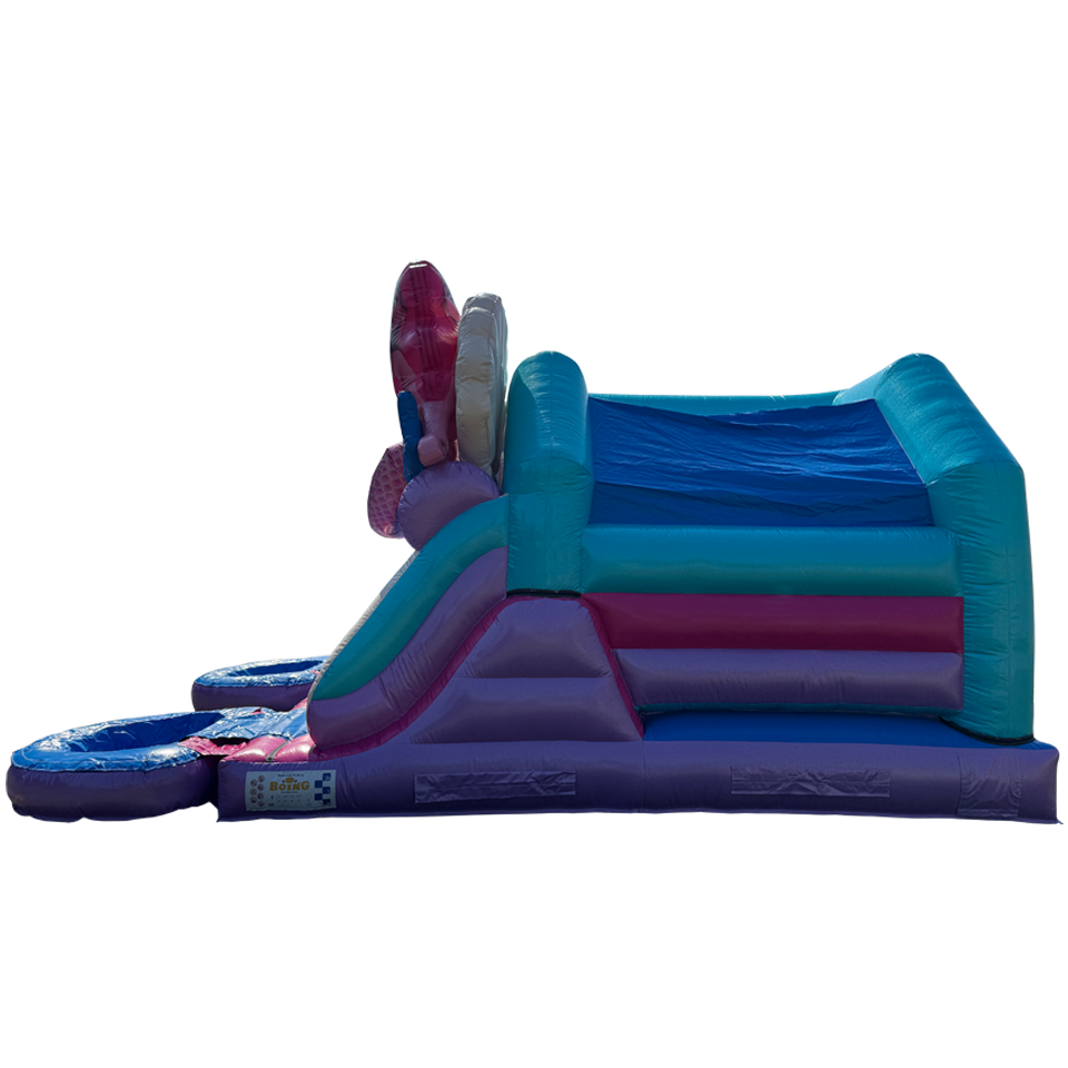 Combo Midi 2 Slides Glitter Mermaid Inflatable