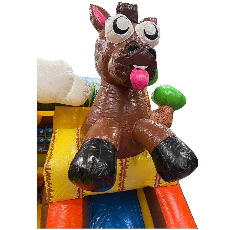 Combo Midi 2 Slides Horses Inflatable