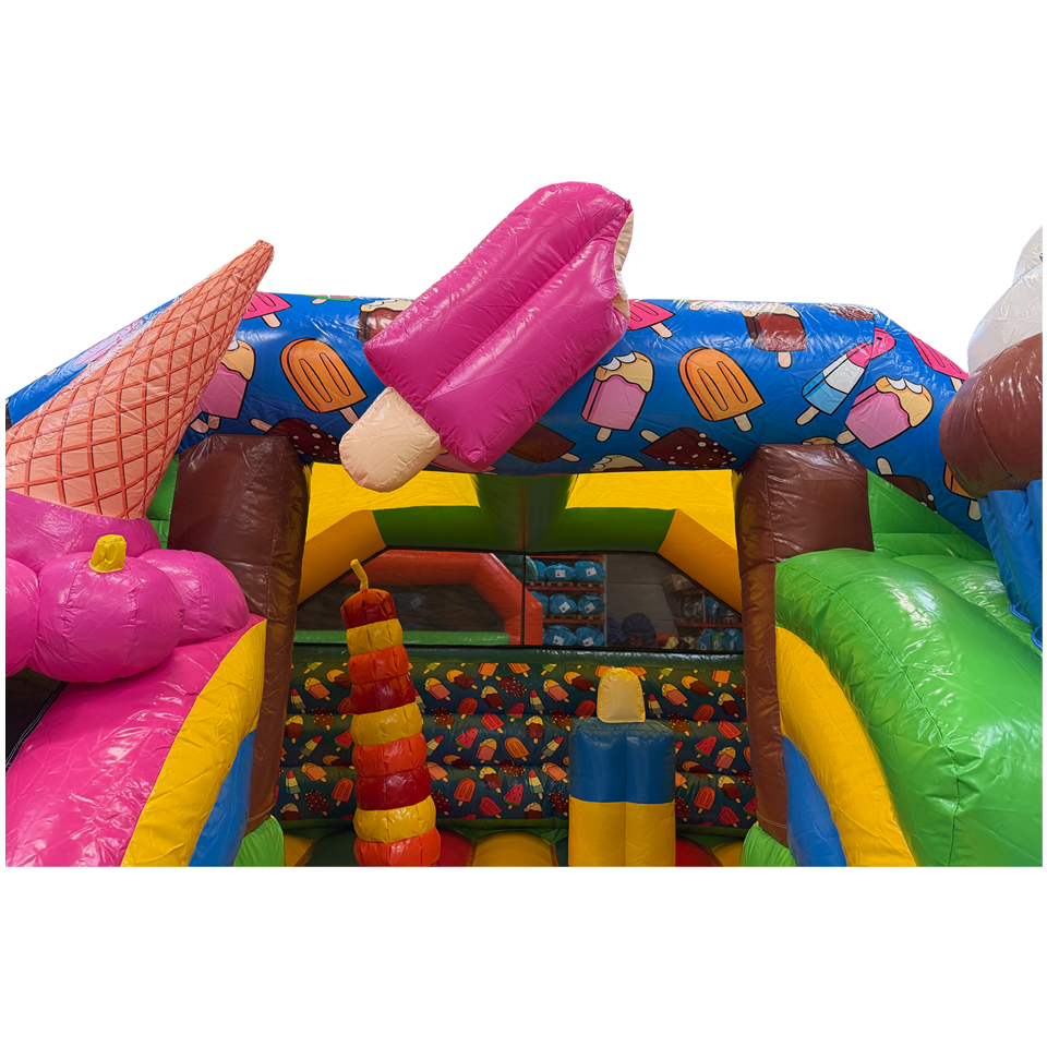 Combo Midi 2 Slides Ice Creams Inflatable