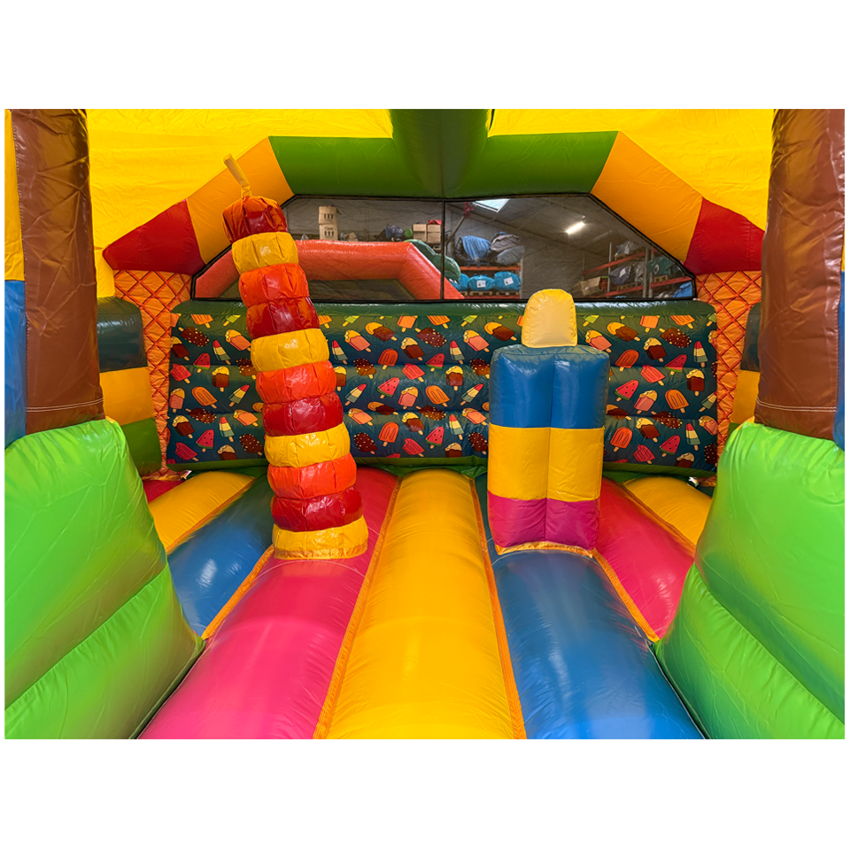 Combo Midi 2 Slides Ice Creams Inflatable
