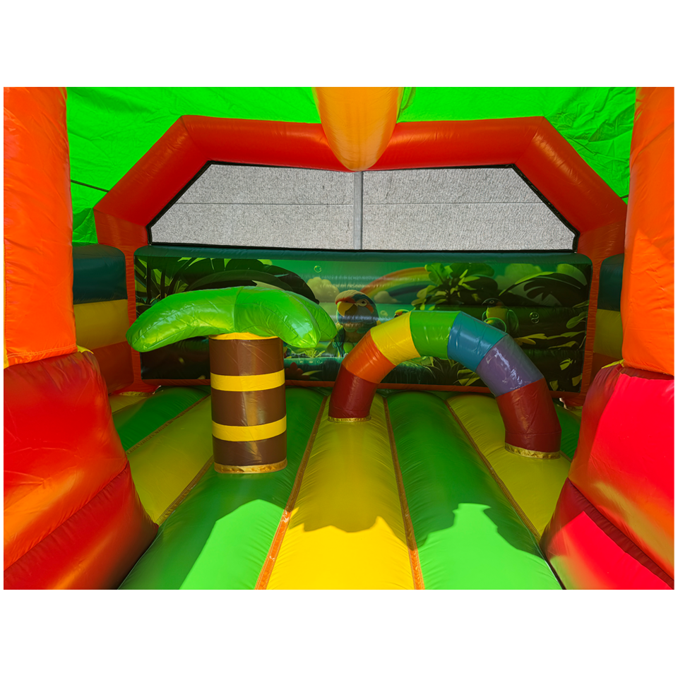 Combo Midi 2 Slides Parrot Inflatable
