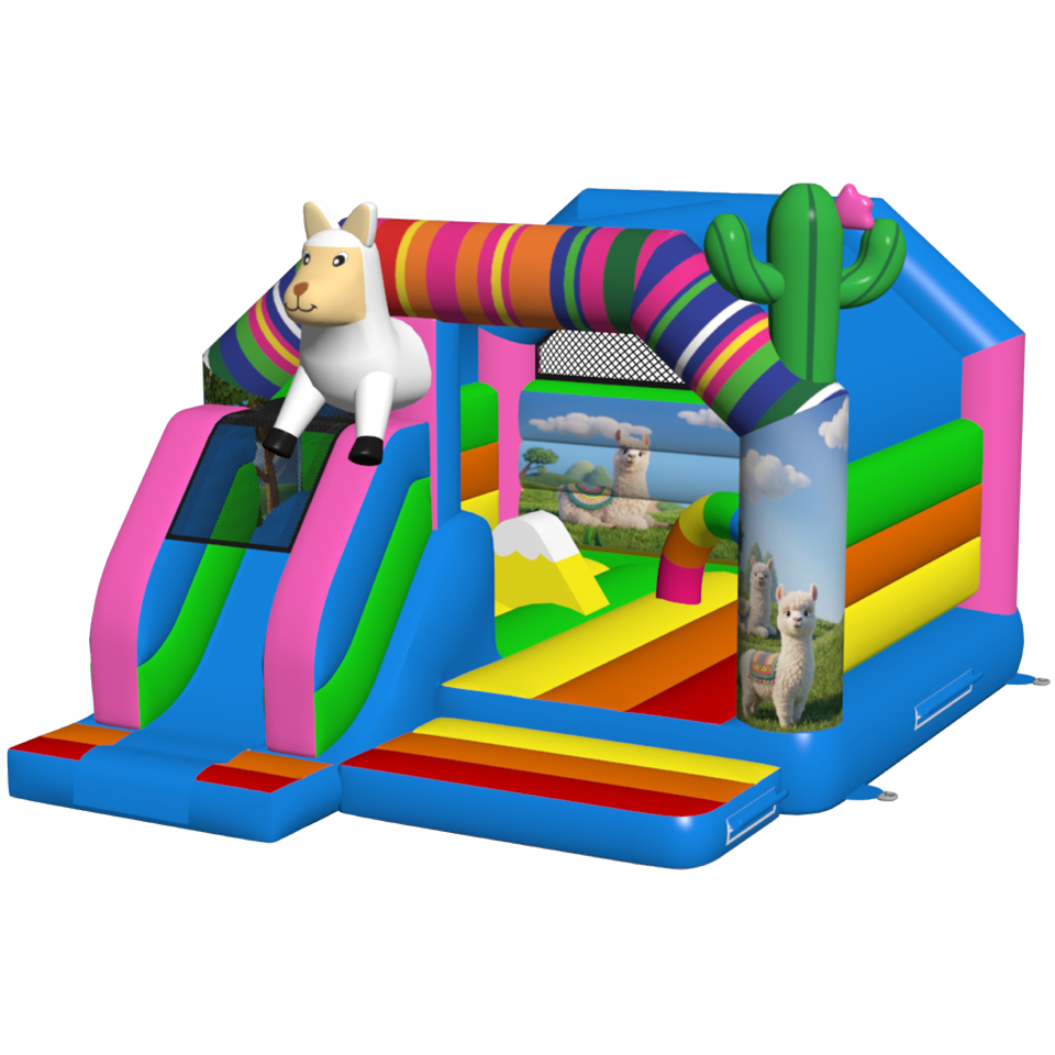 Combo Midi 3D Level Up Dmuchany zamek z przeszkodą