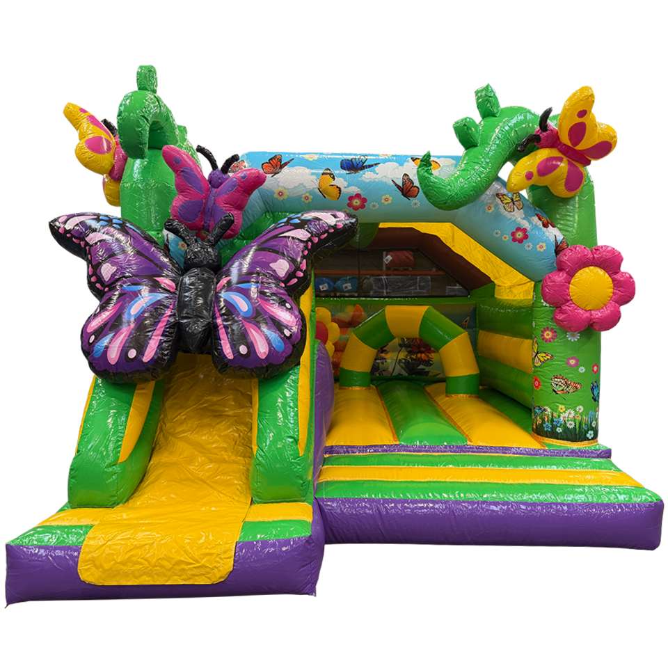 Combo Midi 3D Butterfly Inflatable With Obstacle