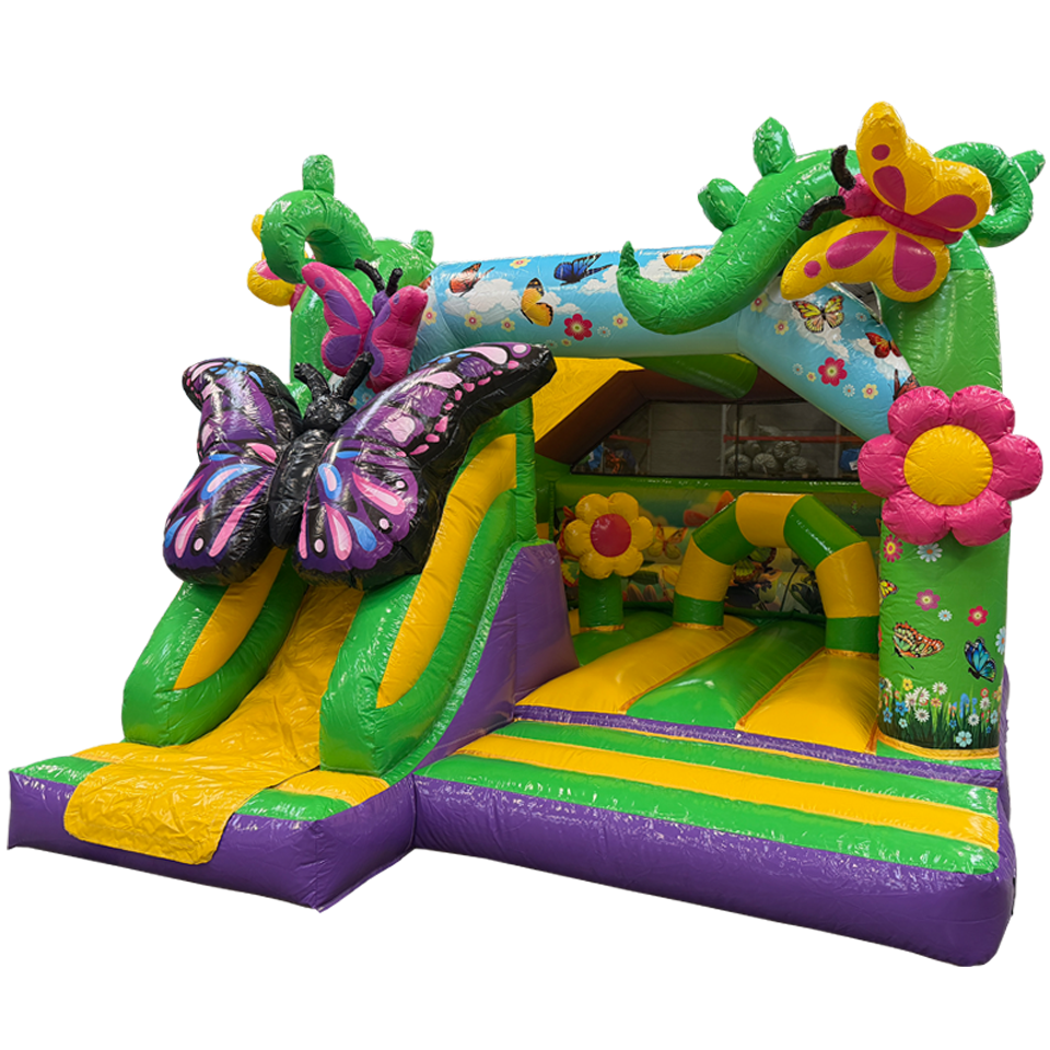 Combo Midi 3D Butterfly Inflatable With Obstacle