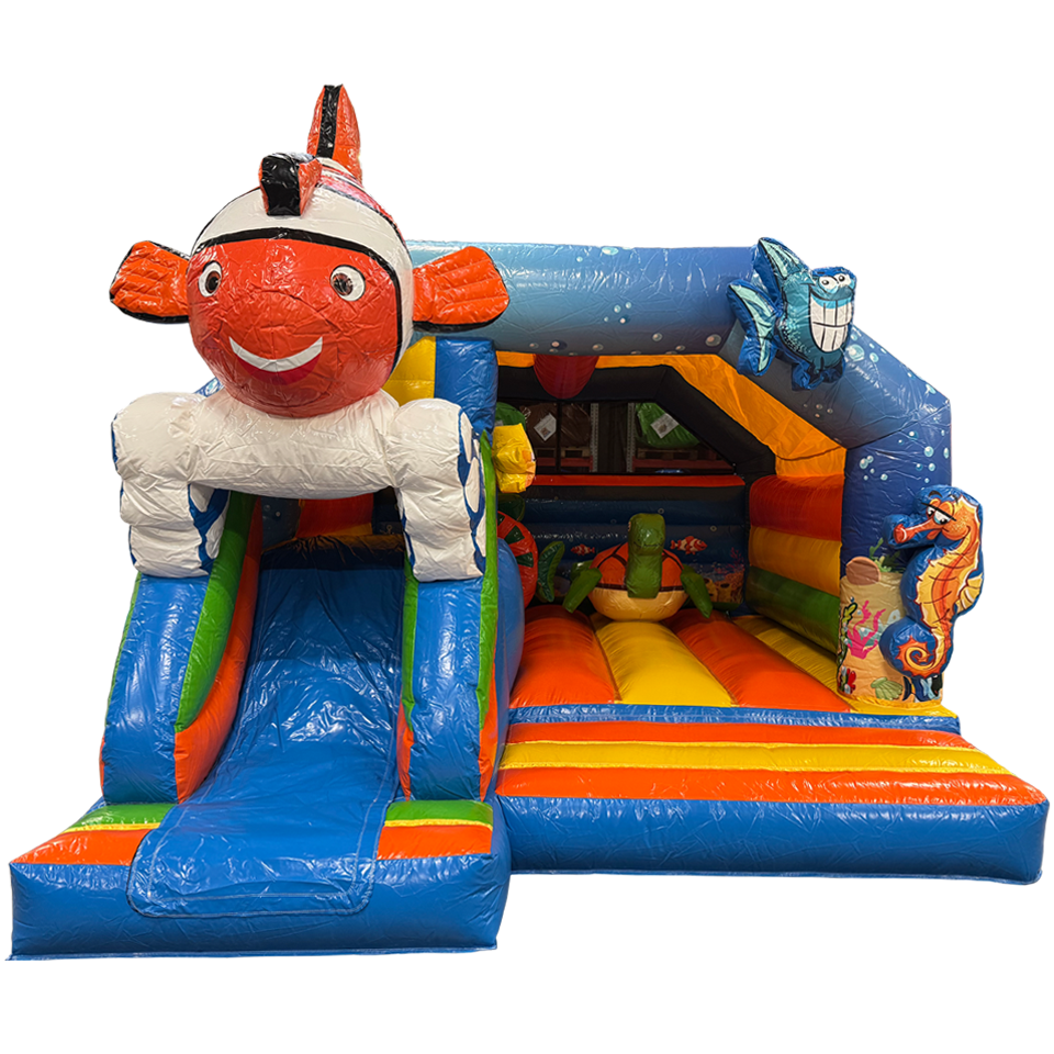 Combo Midi 3D Clownfish Inflatable with Obstacles