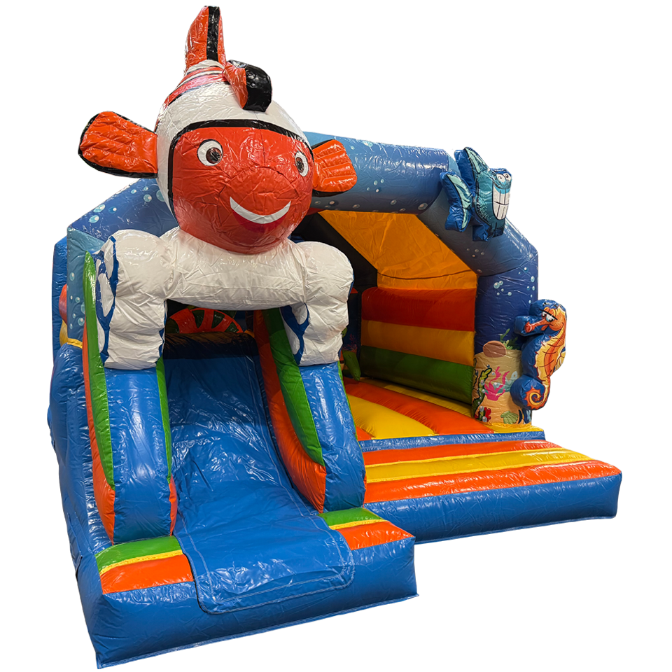 Combo Midi 3D Clownfish Inflatable with Obstacles