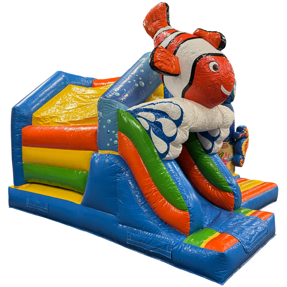 Combo Midi 3D Clownfish Inflatable with Obstacles