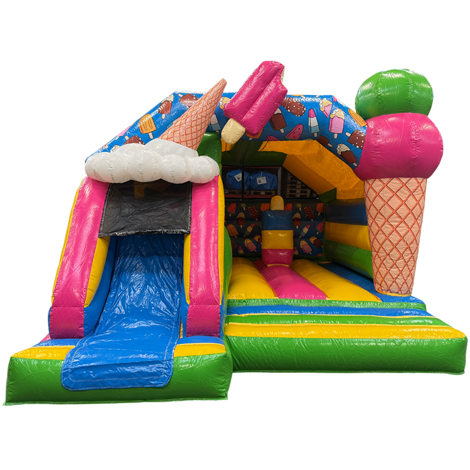 Combo Midi 3D Ice Creams Inflatable with Obstacles