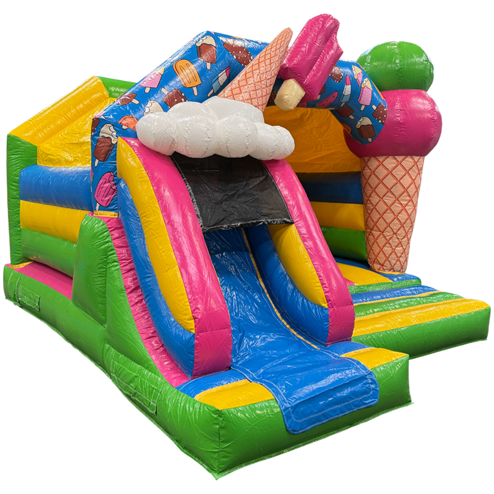 Combo Midi 3D Ice Creams Inflatable with Obstacles
