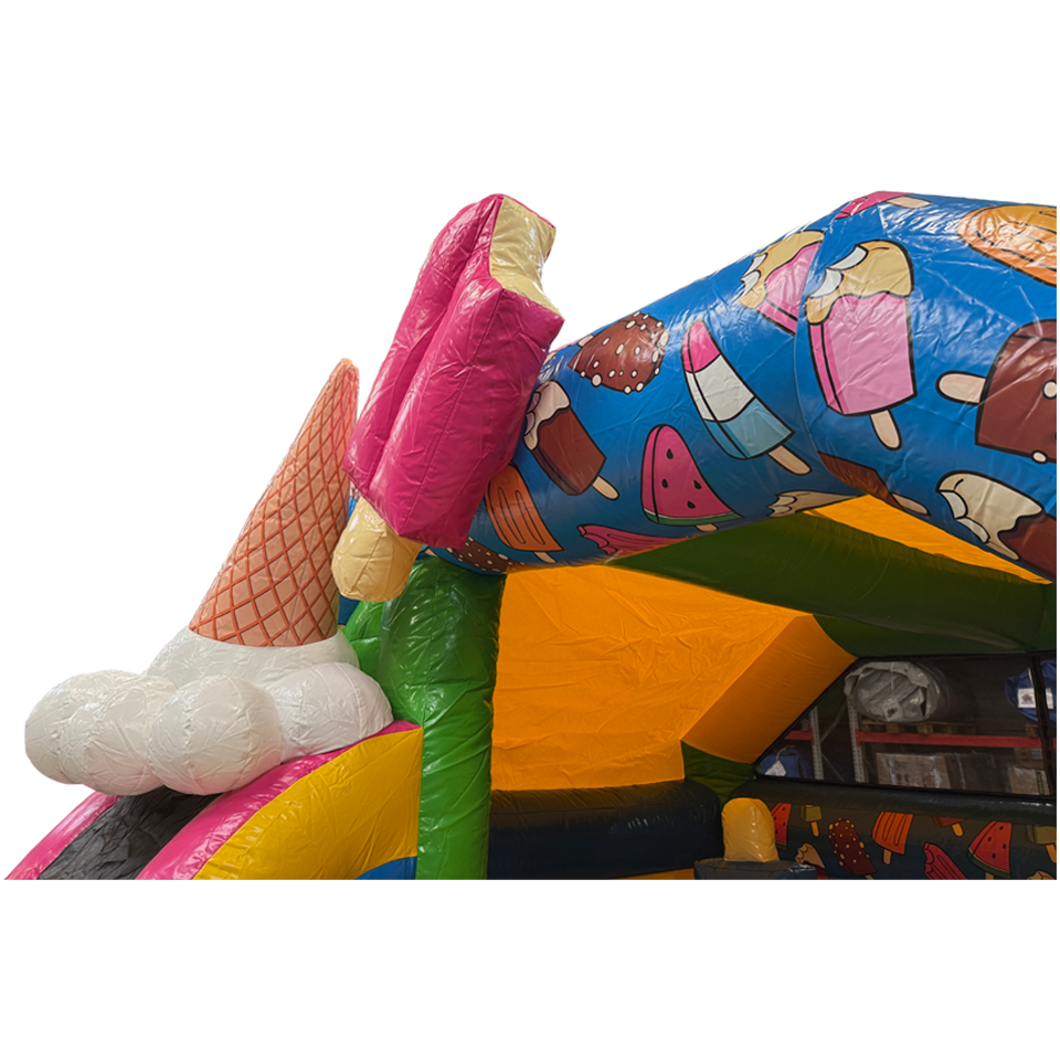 Combo Midi 3D Ice Creams Inflatable with Obstacles