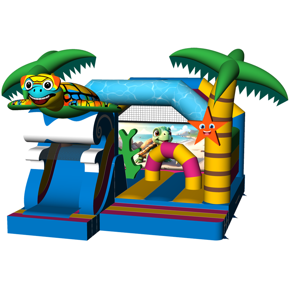 Combo Midi 3D Level Up Dmuchany zamek z przeszkodą