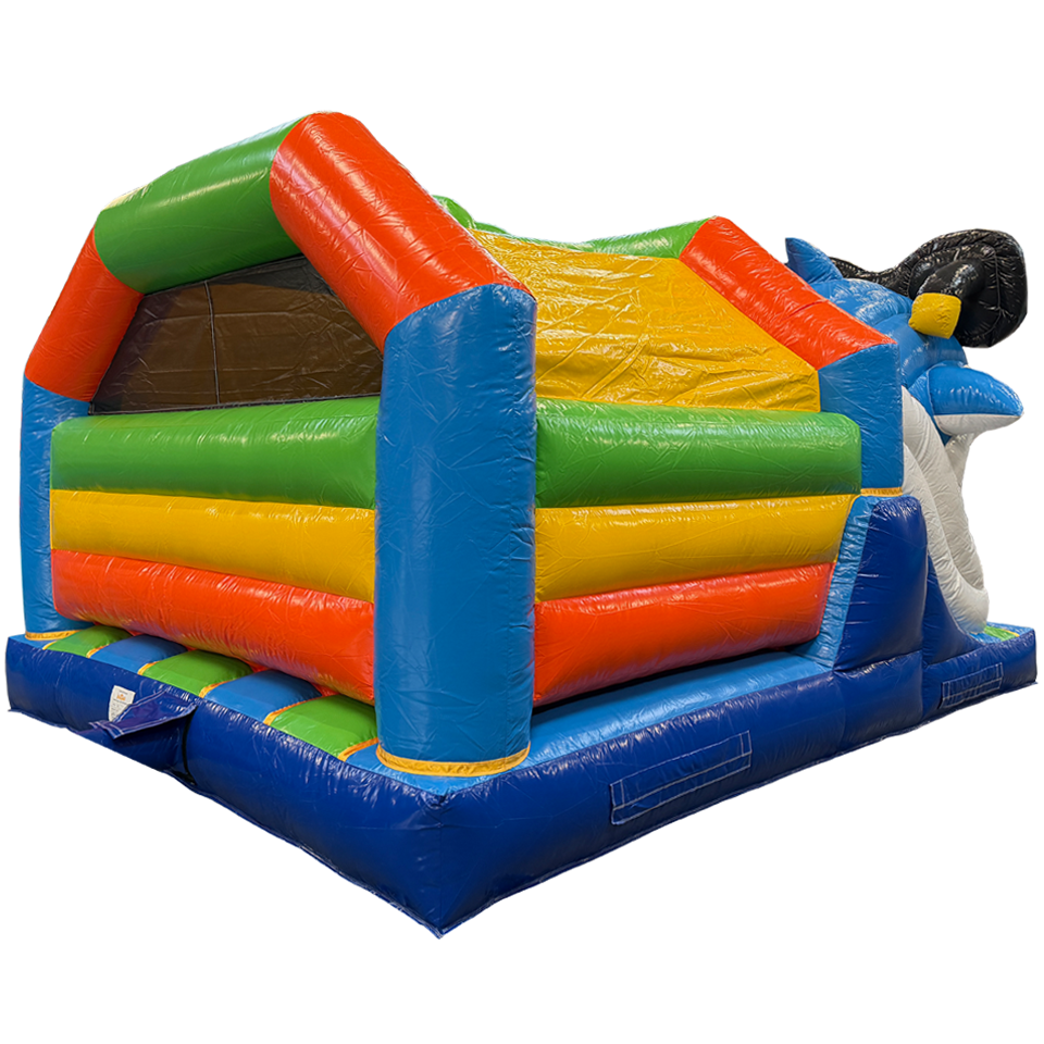 Combo Midi 3D Surfing Shark Inflatable with Obstacle