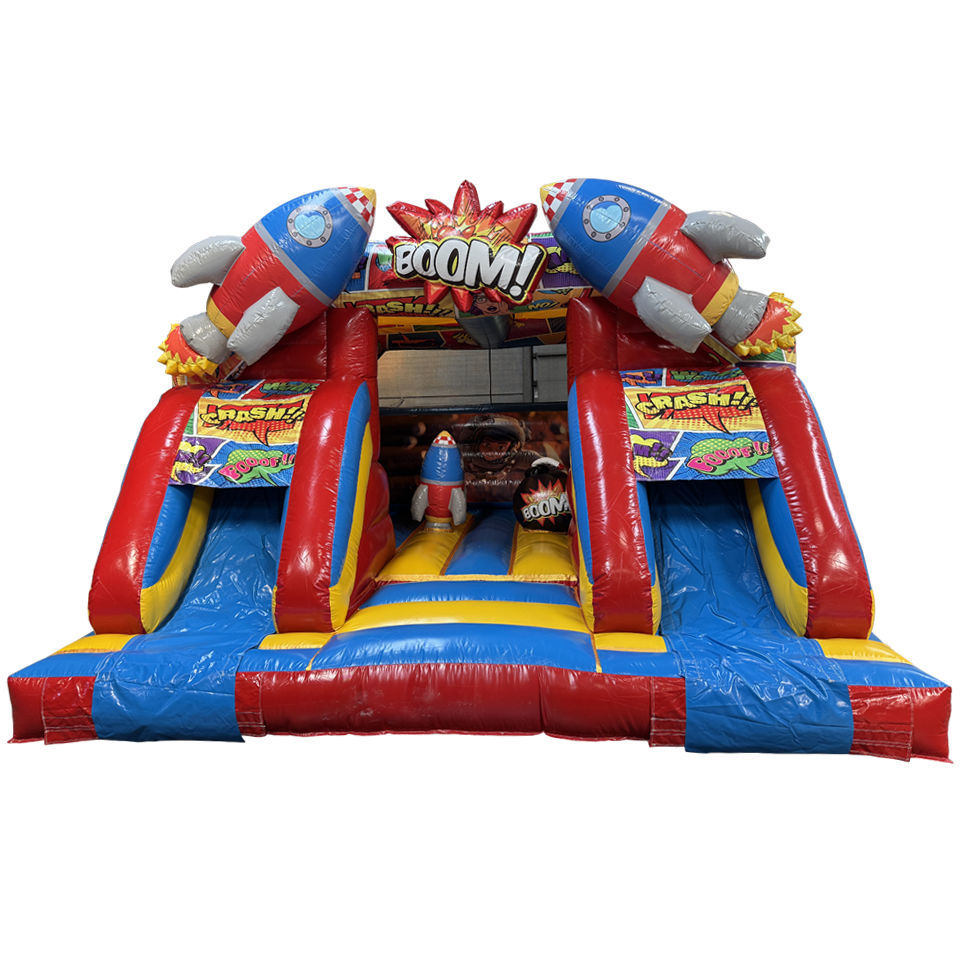 Combo Midi 2 Slides Comic Inflatable