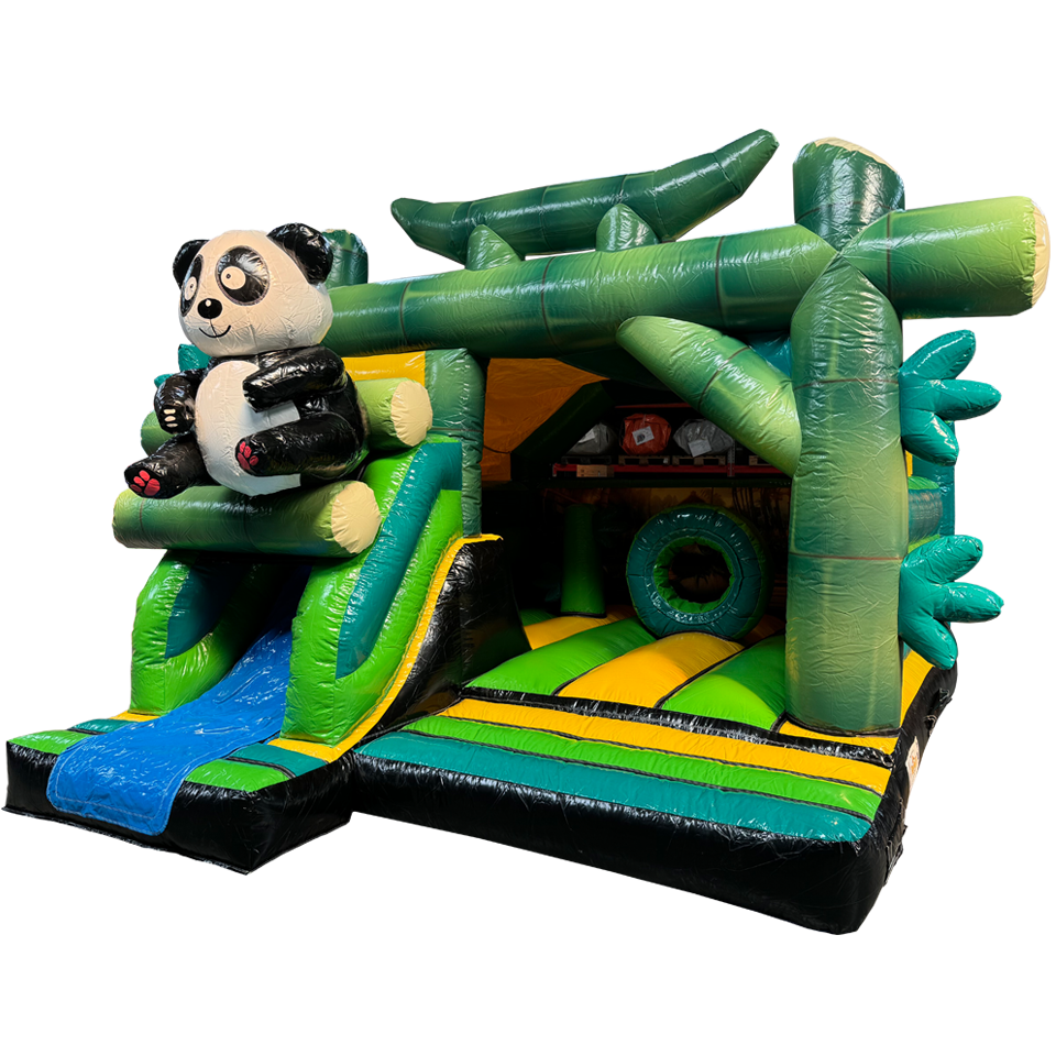 Combo Midi 3D Panda Inflatable with Obstacles