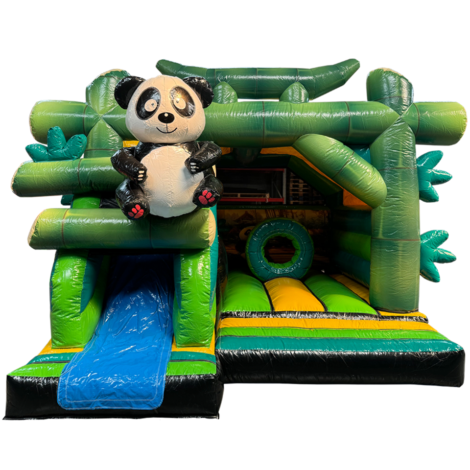 Combo Midi 3D Panda Inflatable with Obstacles
