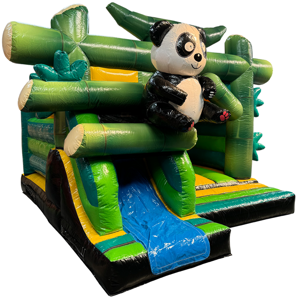 Combo Midi 3D Panda Inflatable with Obstacles