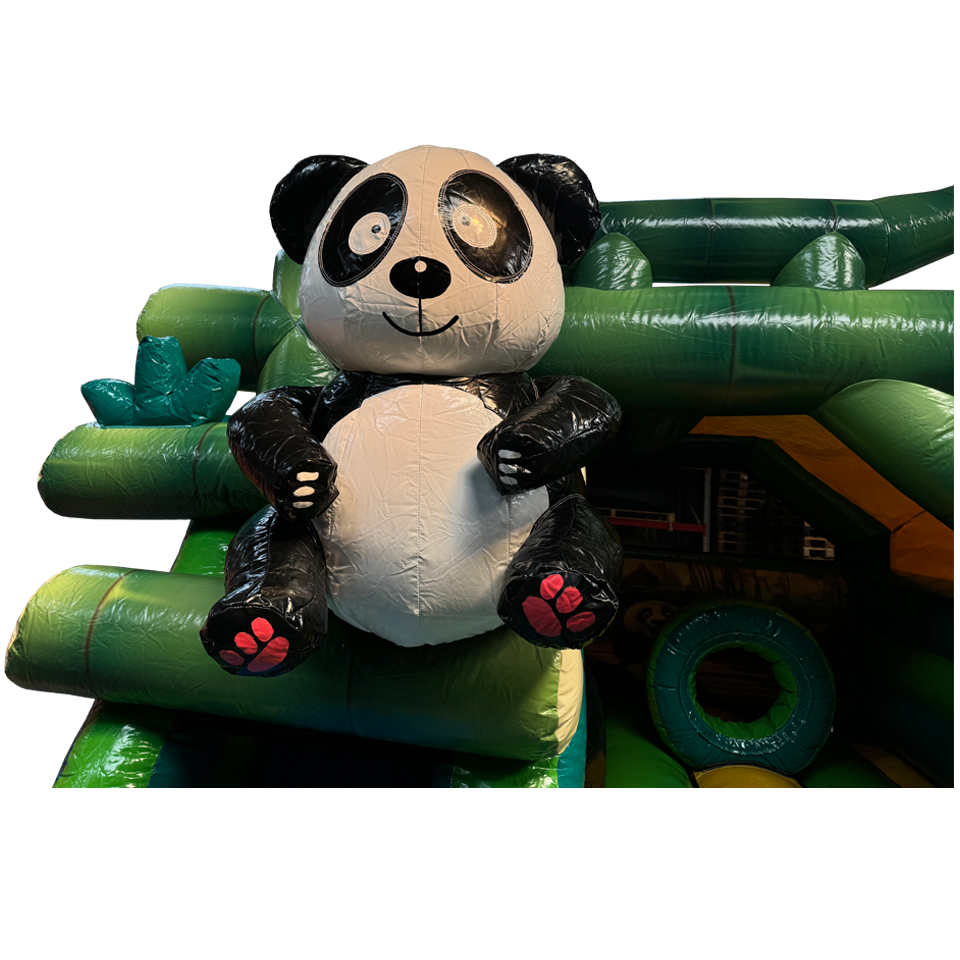 Combo Midi 3D Panda Inflatable with Obstacles