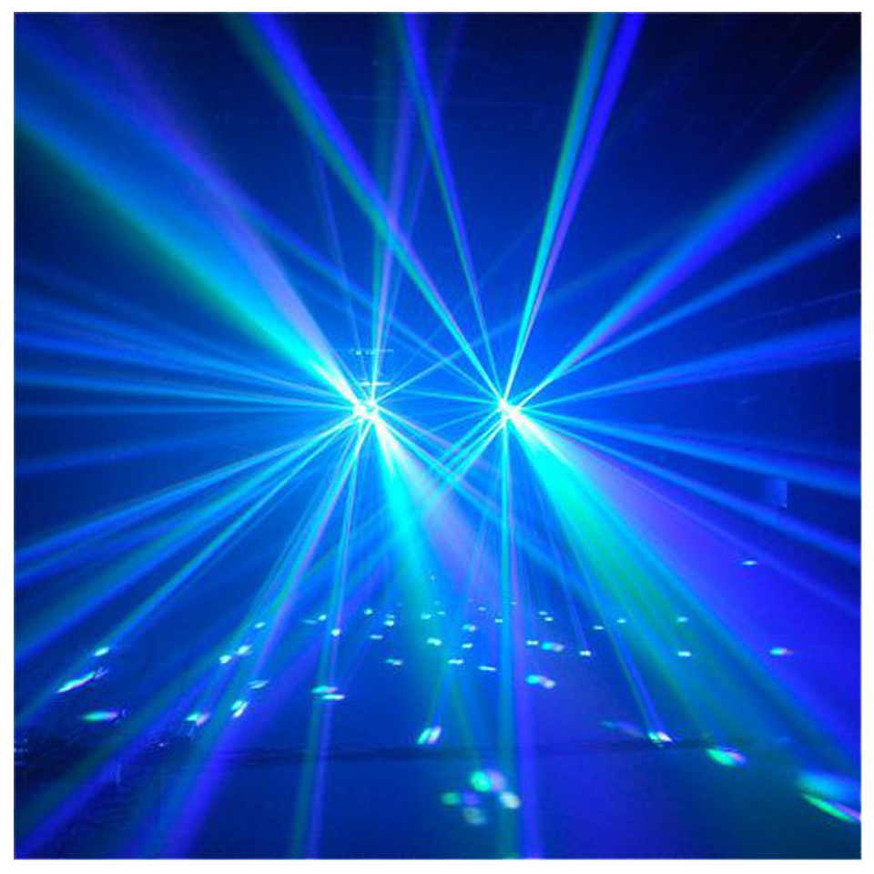 Ibiza Light LED Derby - 8-channel DMX LED derby light effect 2x 10W LED