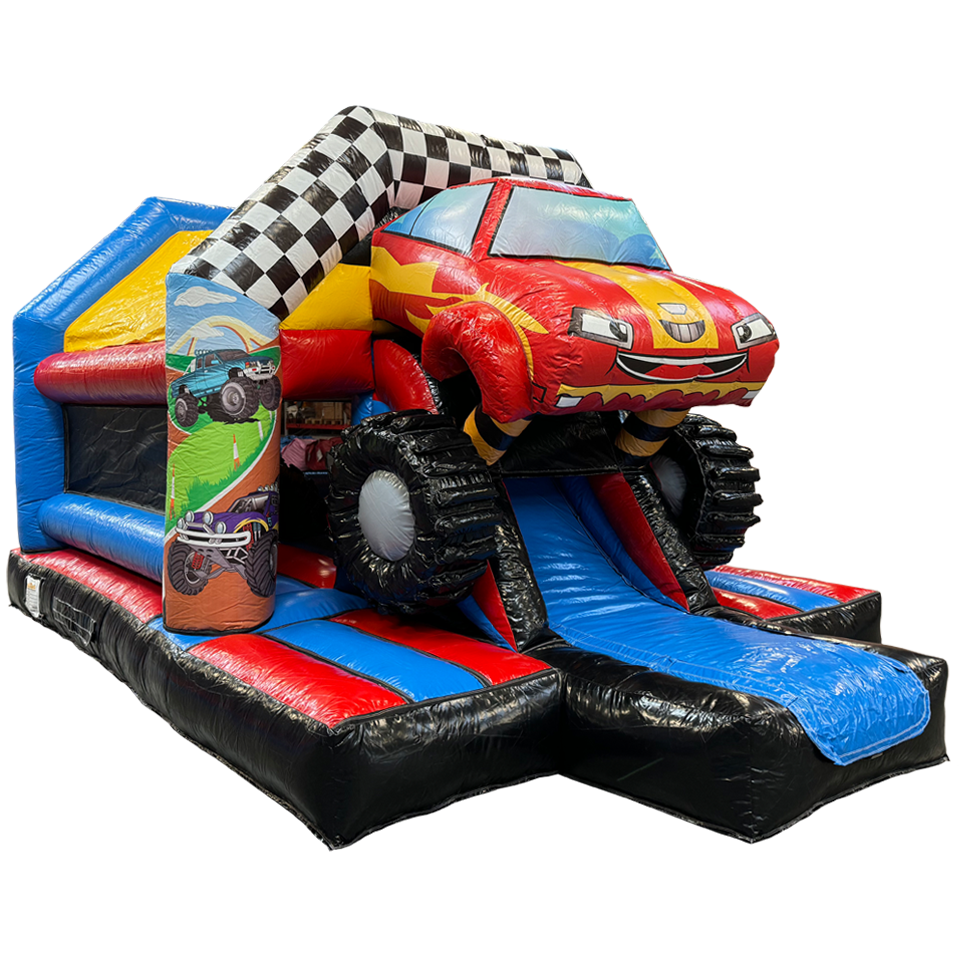 Fframe Midi Monstertruck Springkasteel