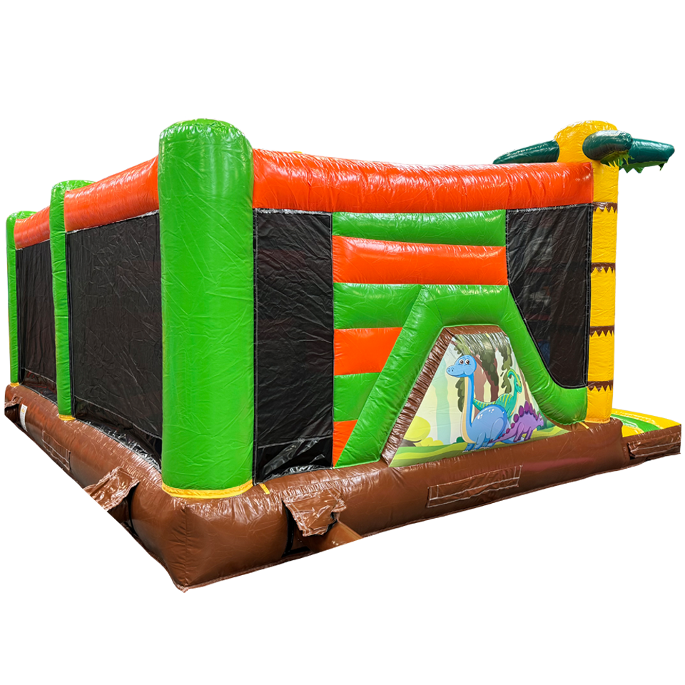 Multiplay Maxi 2 Slides Dinosaur Inflatable