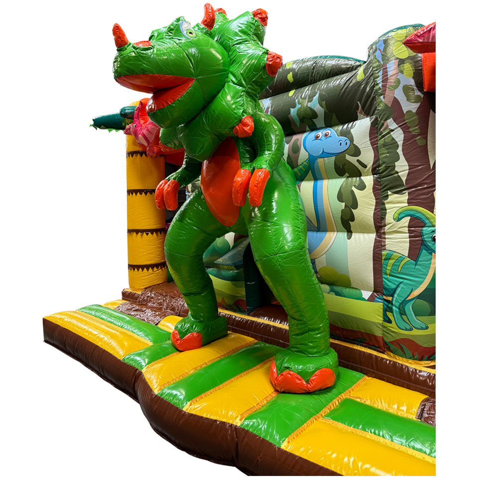 Multiplay Maxi 2 Slides Dinosaur Inflatable