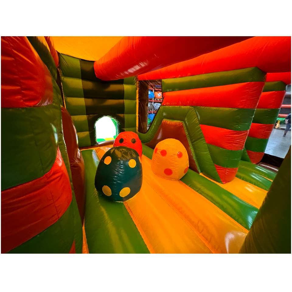 Multiplay Maxi 2 Slides Dinosaur Inflatable