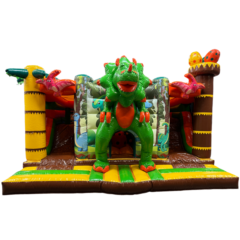 Multiplay Maxi 2 Slides Dinosaur Inflatable
