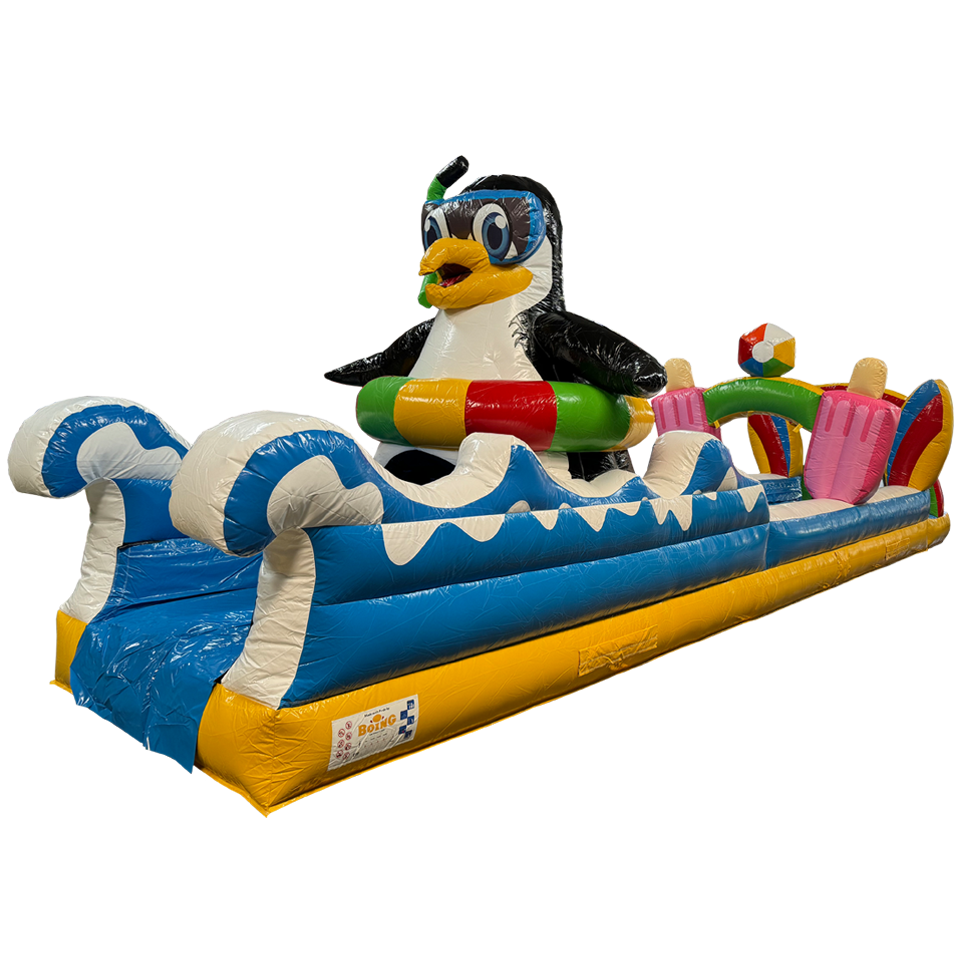 Belly Slide Surfing Penguin