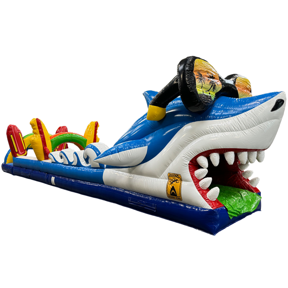 Belly Slide Surfing Shark
