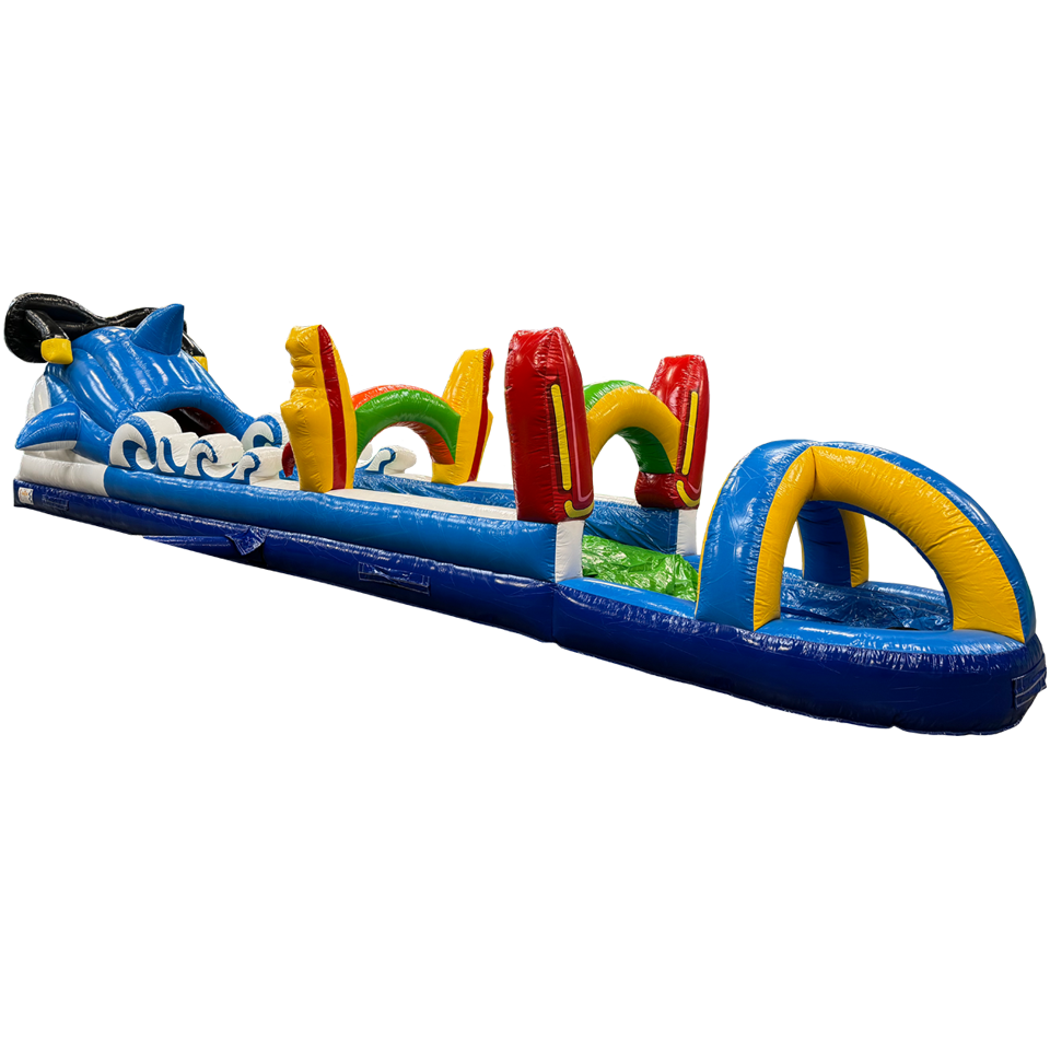Belly Slide Surfing Shark