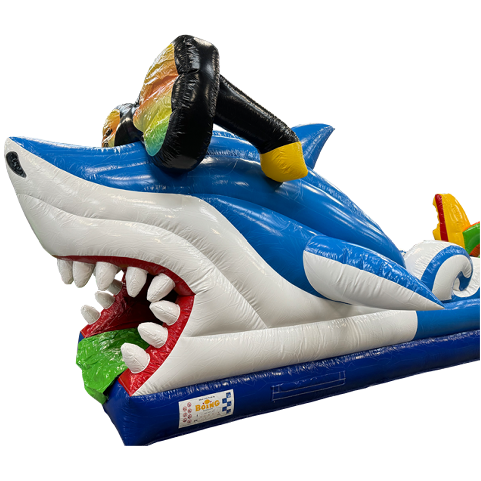 Belly Slide Surfing Shark