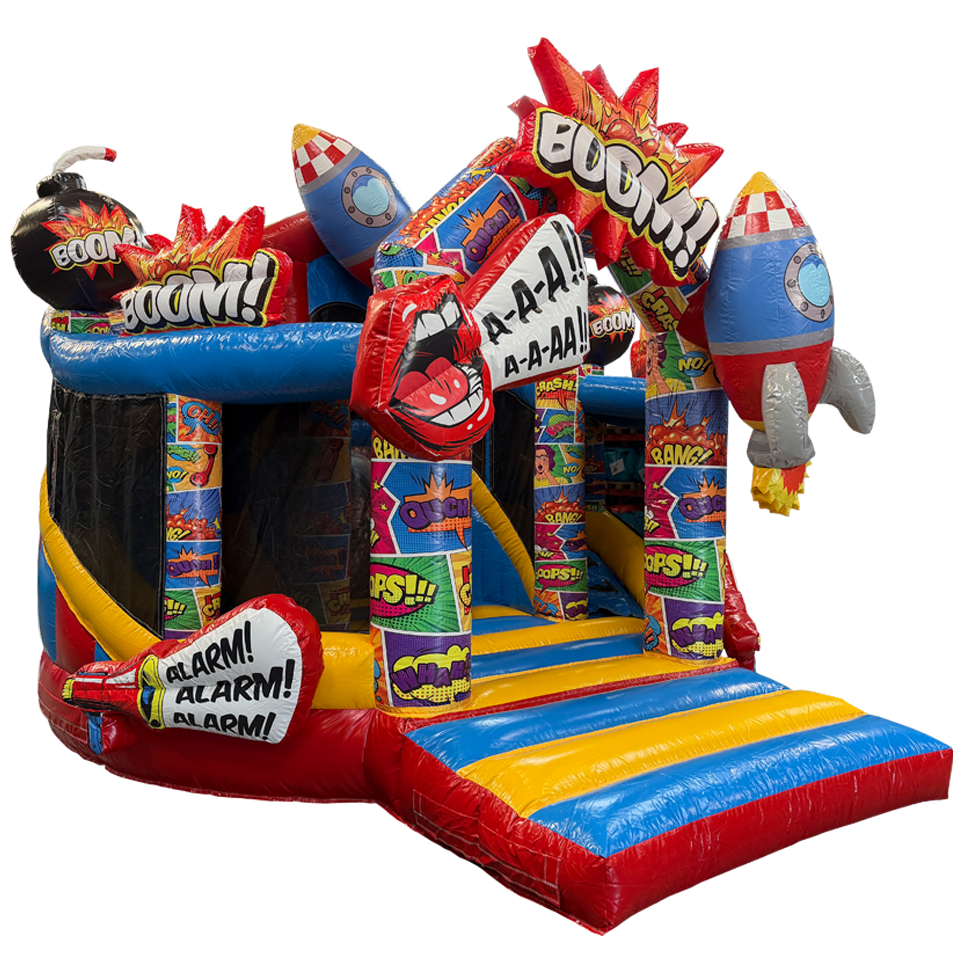 Twist N Slide Comic Inflatable