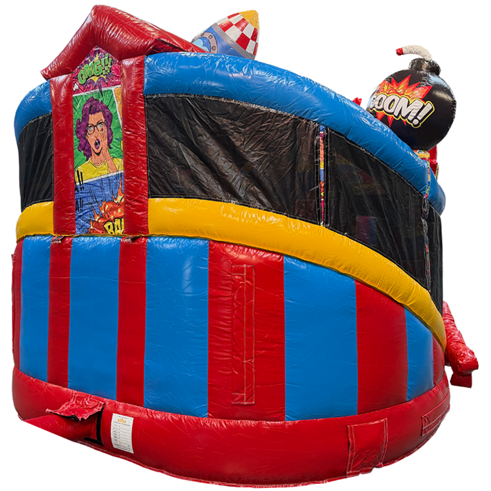 Twist N Slide Comic Inflatable