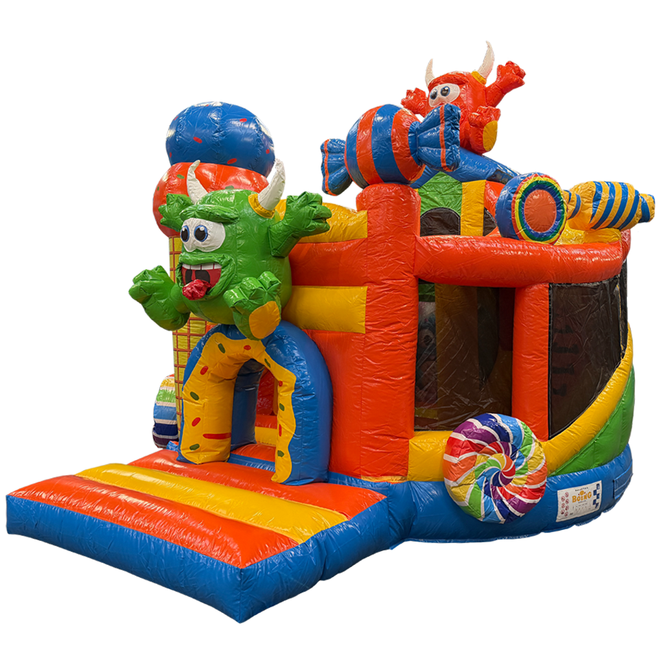 Twist N Slide Cookie Monster Orange Inflatable
