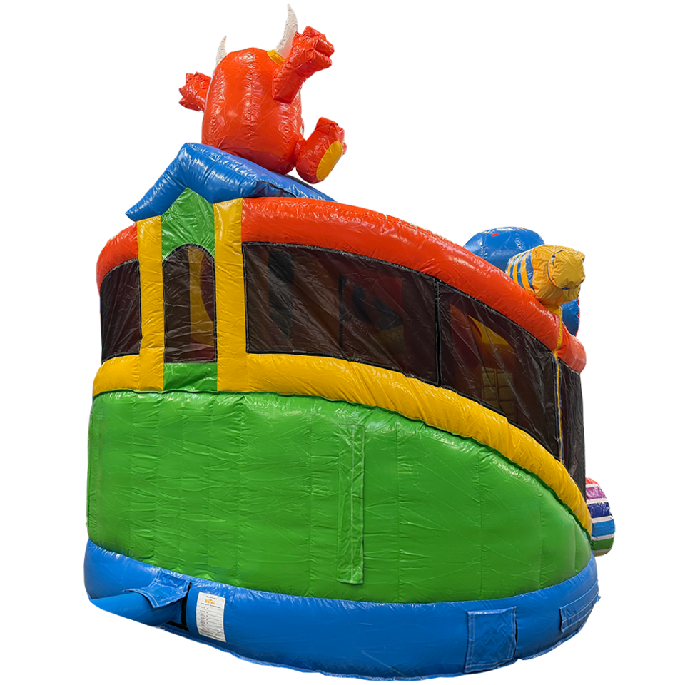 Twist N Slide Cookie Monster Orange Inflatable