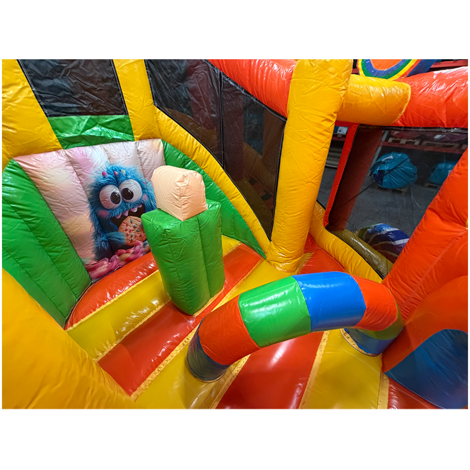 Twist N Slide Cookie Monster Orange Inflatable