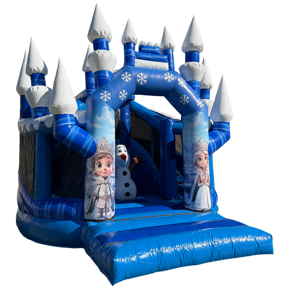 Twist N Slide Śnieżna Księżniczka Sprężysty Zamek
